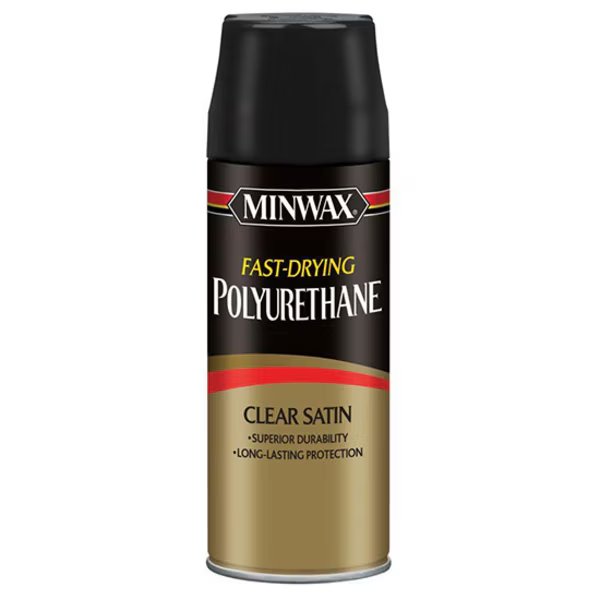 11.5 Oz Clear Fast-Drying Oil-Based Polyurethane Satin, Minwax, Mfr#: 33060