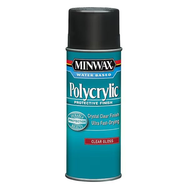 11.5 Oz Clear Polycrylic Water-Based Protective Finish Gloss, Minwax, Mfr#: 35555