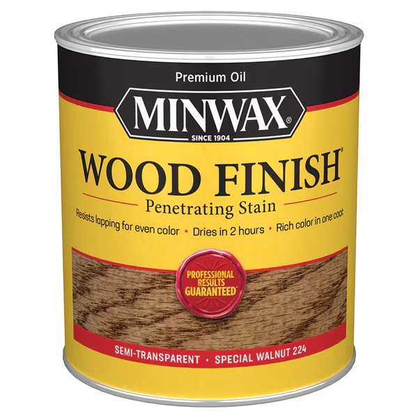 1 Qt Special Walnut Wood Finish Oil-Based Wood Stain, Minwax, Mfr#: 70006