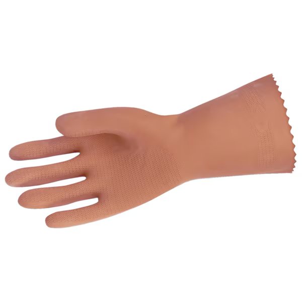 Large HD Chemical Neoprene/Latex Stripping Glove Flock Lined 28-Mil, Safety Works, Mfr#: C5430L