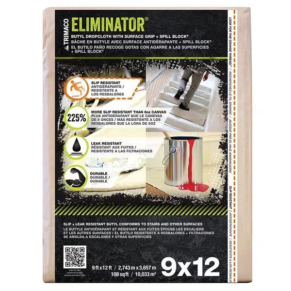 9X12'  Butyl Drop, Trimaco, Mfr#: 80321
