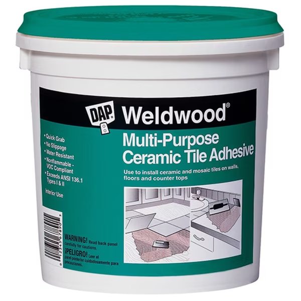 Construction Adhesive, White, 32 fl oz, Pail, Dap, Mfr#: 25190