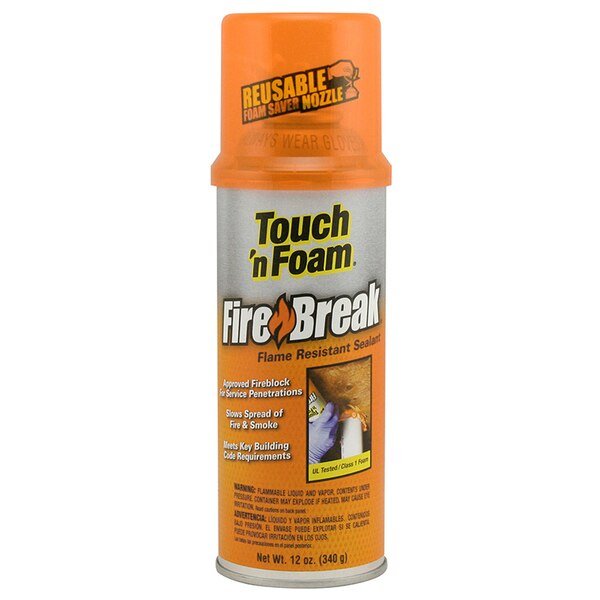 Fire Barrier Spray Foam Sealant, Aerosol Can, Orange, Dap, Mfr#: 501212