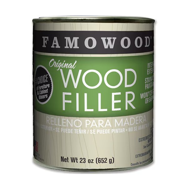 23 Oz Ash Famowood Solvent Based Original Wood Filler, Eclectic Products, Mfr#: 36021102