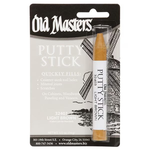 14 gm Light Brown Perfect Match Putty Stick, Old Masters, Mfr#: 32403