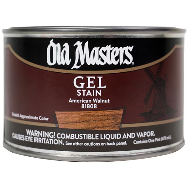 1 Pt American Walnut Oil-Based Gel Stain, Old Masters, Mfr#: 81808