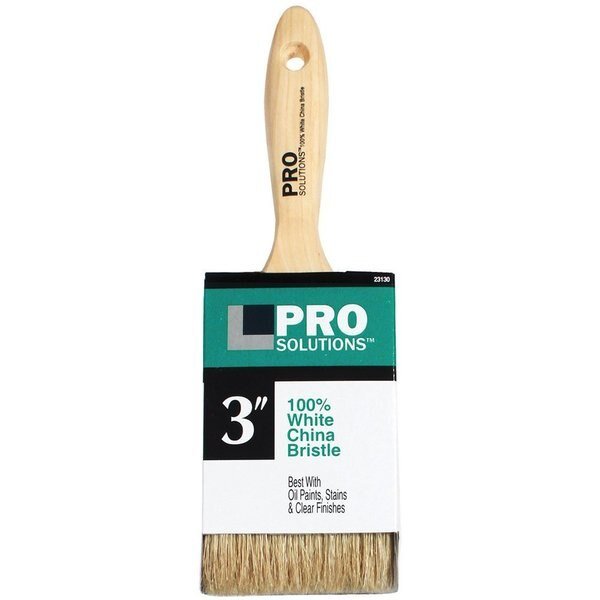 3 in. Wht China Brstl Bvrtl, Pro Solutions, Mfr#: 23130