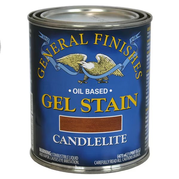 1 Pt Candlelite Gel Stain Oil-Based Heavy Bodied Stain, General Finishes, Mfr#: CP