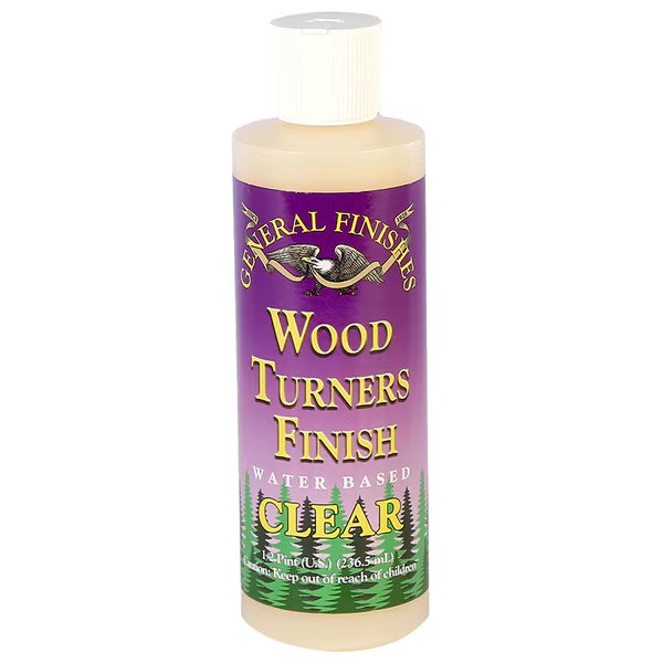 8 Oz Clear Wood Turners Finish Water-Based Finish, General Finishes, Mfr#: 8WTF