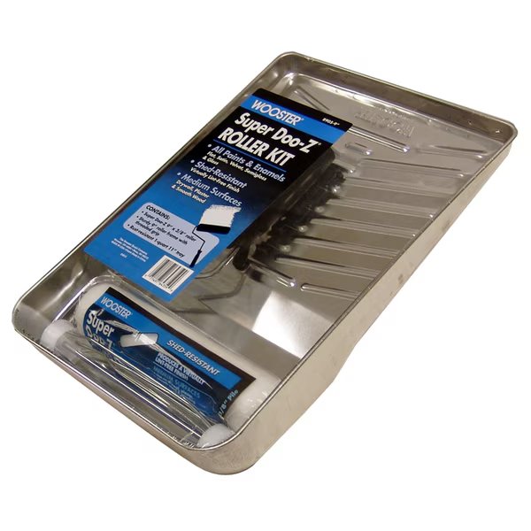 9" x 3/8" Nap Super Doo-Z Roller Tray Kit, 3 Piece, Wooster, Mfr#: R905