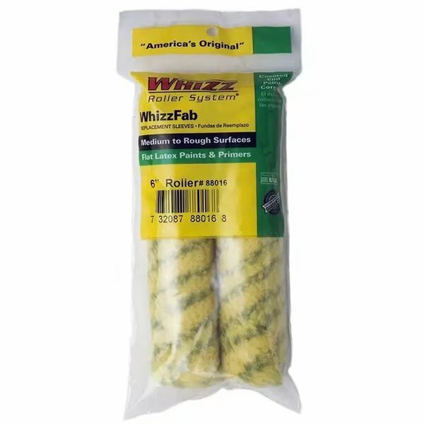 6" Mini Paint Roller Cover, 1/2" Nap, Polyamide Yarn, 2 PK, Work Tools, Mfr#: 88016