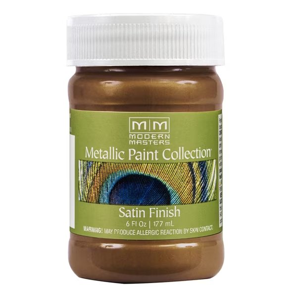 Metallic Paint, Water Base, Antique Bronze, 6 oz, Modern Masters, Mfr#: ME204