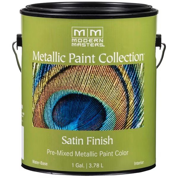 Metallic Paint, WaterBase, Pewter, 1 gal, Modern Masters, Mfr#: ME209
