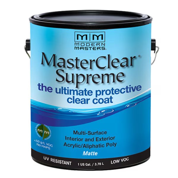 1 Gal Clear MasterClear Supreme Protective Clear Coat, Matte, Modern Masters, Mfr#: MCS901