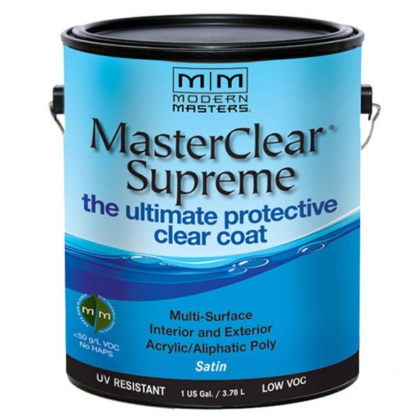 1 Gal Clear MasterClear Supreme Protective Clear Coat, Satin, Modern Masters, Mfr#: MCS902