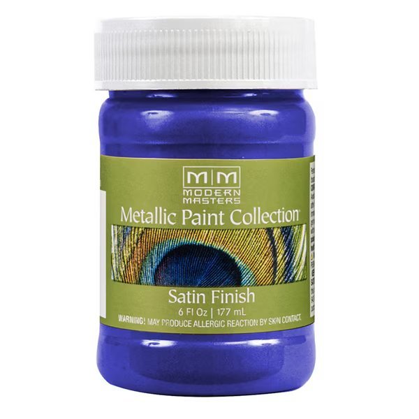 Metallic Paint, WaterBase, Venetian Blue, 6 oz, Modern Masters, Mfr#: ME429
