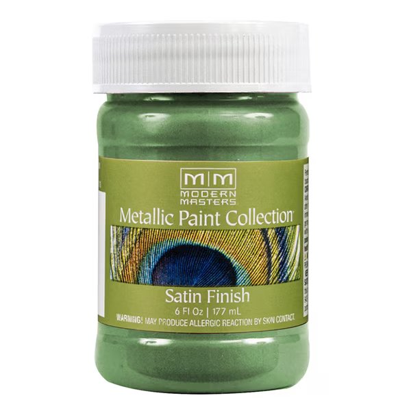 Metallic Paint, WaterBase, Mystical Green, 6 oz, Modern Masters, Mfr#: ME434
