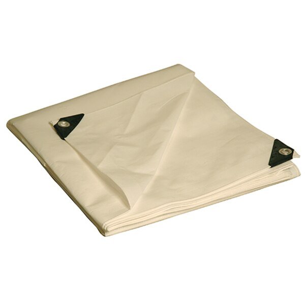 Heavy Duty Tarp, White, Polyethylene, Fgi, Mfr#: 31020