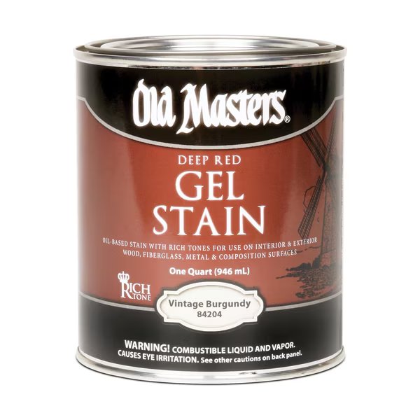 1/2 Pt Rich Mahogany Oil-Based Gel Stain, Old Masters, Mfr#: 84316