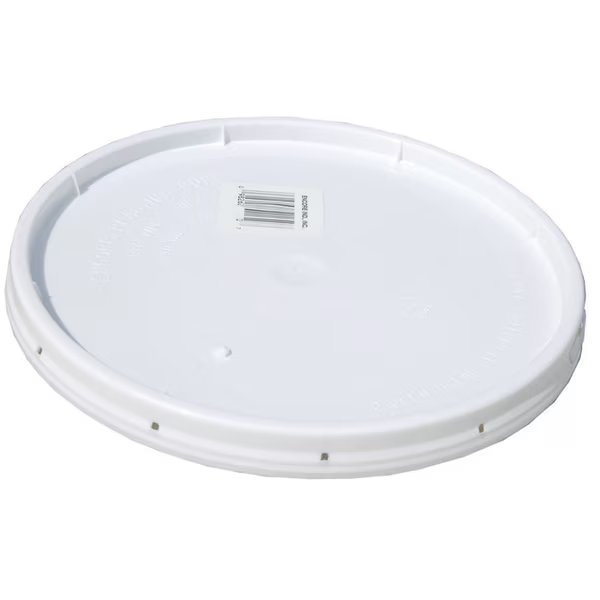 2 Gal Encore Plastics White Tear-Strip Gasketed Lid, Encore, Mfr#: 52250