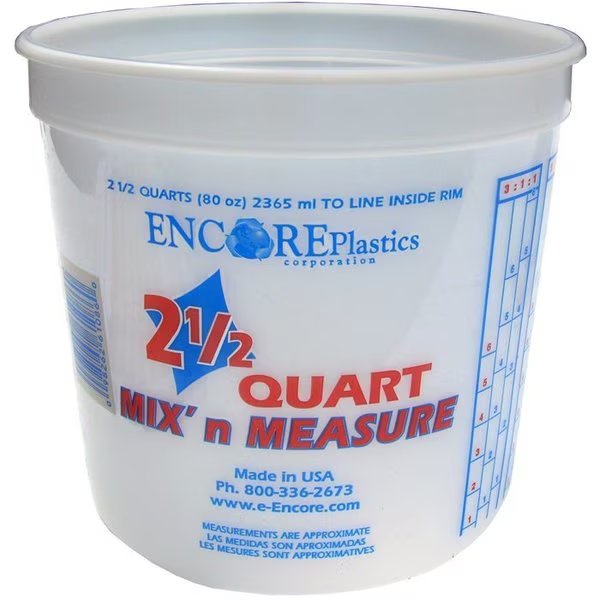 Plastic Paint Bucket, 2 1/2 qt, Encore, Mfr#: 300344