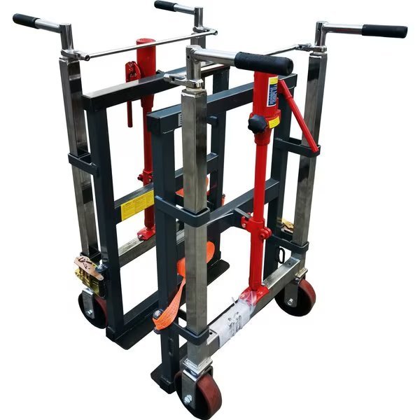 Machinery Mover, 3960 lb. Cap, Steel Wheel With PU Tread, Set of 2, Pake Handling Tools, Mfr#: PAKFM02