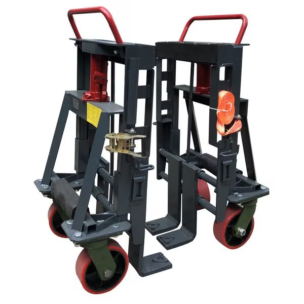 Machinery Mover, 7920 lb. Cap, Steel Wheel With PU Tread, Set of 2, Pake Handling Tools, Mfr#: PAKFM05