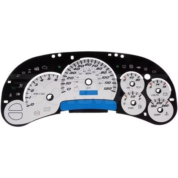 Instrument Cluster Upgrade Kit- White W/, 10-0103B, Motormite, Mfr#: 10-0103B
