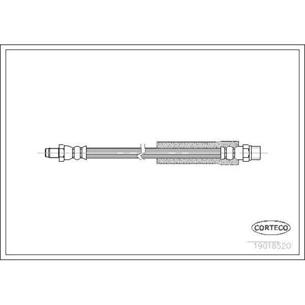 Brake Hose, 19018520, Corteco, Mfr#: 19018520