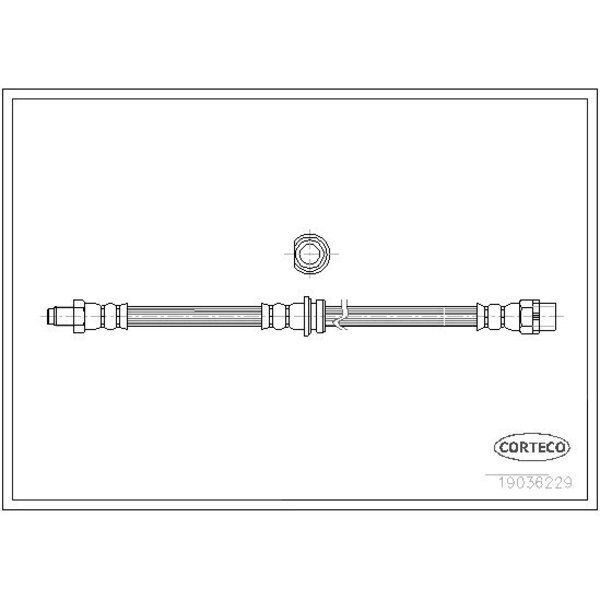Brake Hose, 19036229, Corteco, Mfr#: 19036229