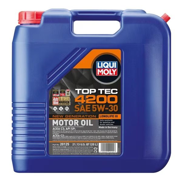 Top Tec 4200 5W-30 New Generation, 20 Liter, 20125, Liqui Moly, Mfr#: 20125