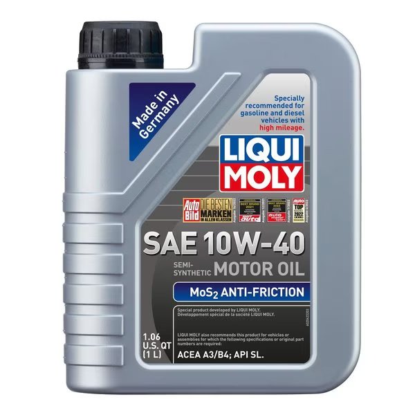 MoS2 Antifriction Motoroil 10W-40, 1 Liter, 2042, Liqui Moly, Mfr#: 2042