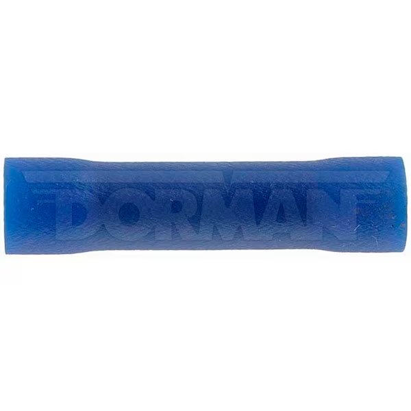16-14 Gauge Butt Terminal Blue Butt Connector, 85436, Motormite, Mfr#: 85436