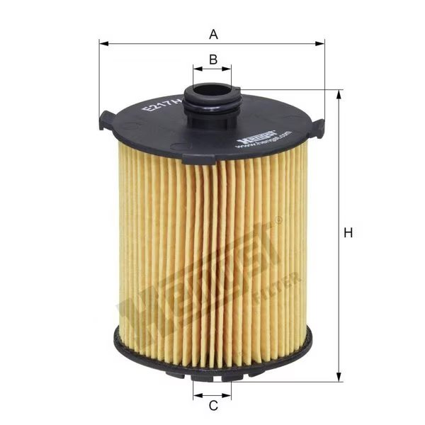 Oil Filter, E217Hd310, Hengst, Mfr#: E217HD310