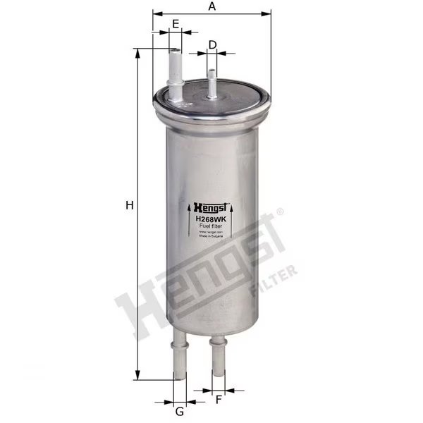Fuel Filter, H268Wk, Hengst, Mfr#: H268WK