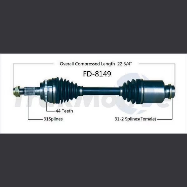Cv Axle Shaft, Fd-8149, Surtrack Axle, Mfr#: FD-8149