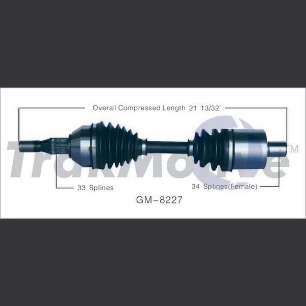 Cv Axle Shaft, Gm-8227, Surtrack Axle, Mfr#: GM-8227