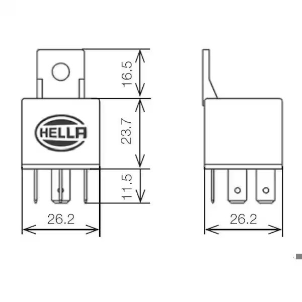 Relay 12V 20/40A Spd, 933332181, Hella, Mfr#: 933332181