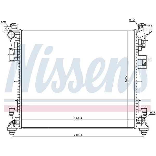 Radiator, 61034, Nissen, Mfr#: 61034