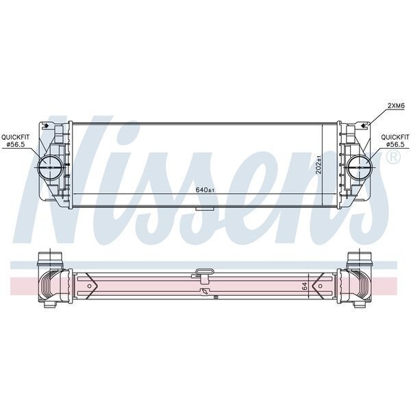 Intercooler, 96526, Nissen, Mfr#: 96526