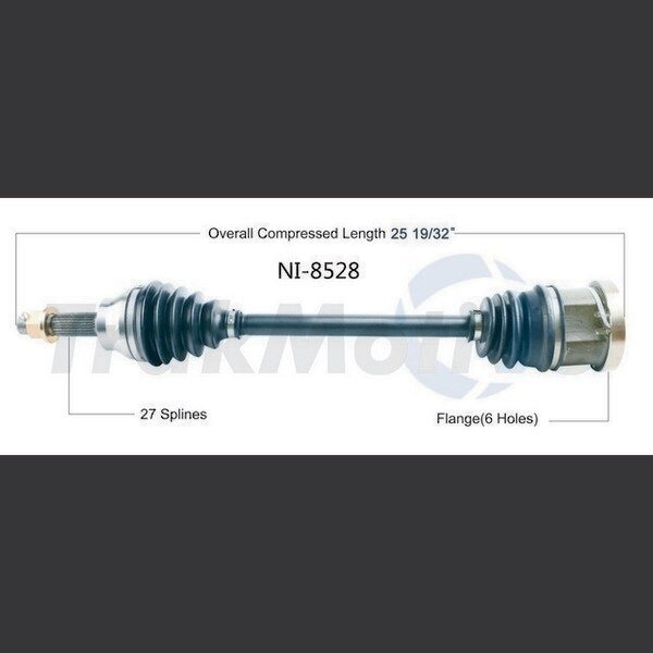 Cv Axle Shaft, Ni-8528, Surtrack Axle, Mfr#: NI-8528