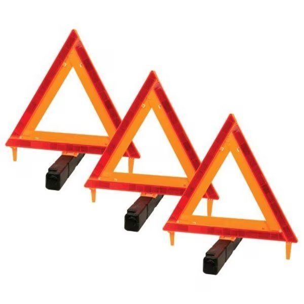 Dot Warning Triangle 3 Pack Rdside Triangle, W1498, Performance Tool, Mfr#: W1498