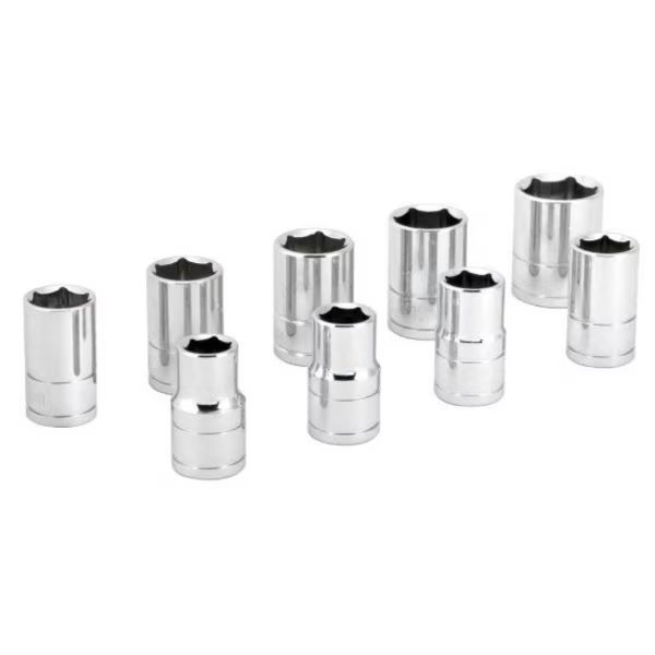 9-Pc 1/2 In Dr. Metric Socket Set, W32202, Performance Tool, Mfr#: W32202