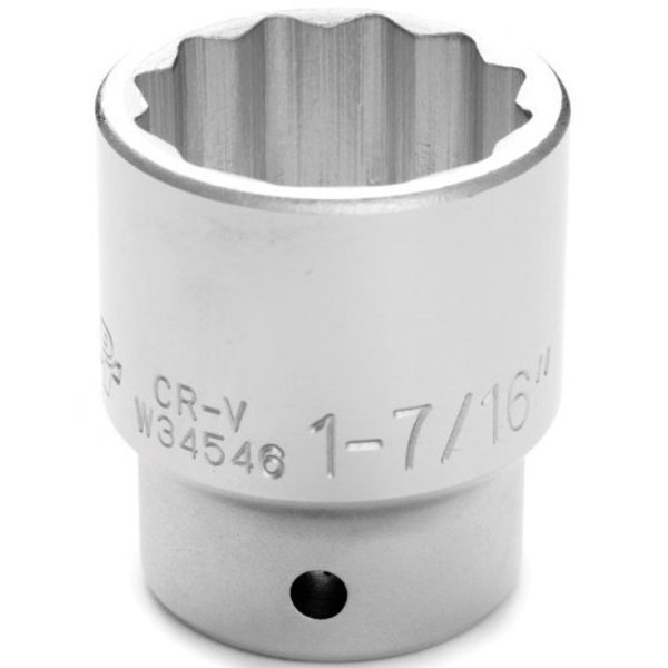 3/4 In Dr. 12 Pt Socket 1-7/16 In Socket 12Pt 1-7, W34546, Performance Tool, Mfr#: W34546