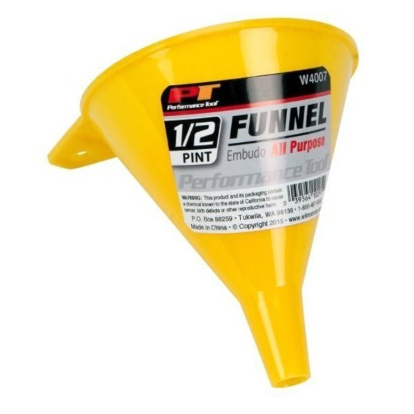 1/2 Pint All Purpose Funnel, W4007, Performance Tool, Mfr#: W4007