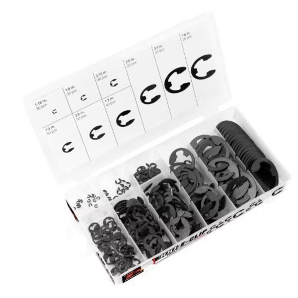 External Retaining Ring Assortment, 300 Pieces, 9 Sizes, Performance Tool, Mfr#: W5208