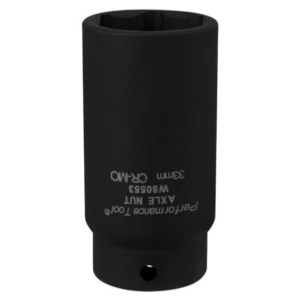 33Mm Front Wheel Drive Axle Nut Socket, W80553, Performance Tool, Mfr#: W80553