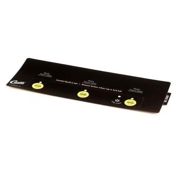 Label, Assembly Control Panel Smar, Wilbur Curtis, Mfr#: WC-39499