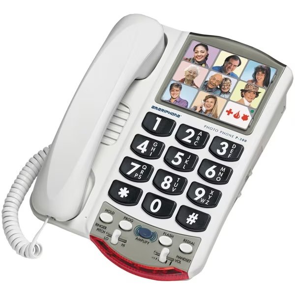 Amplified Corded Photo Phone, Clarity, Mfr#: P300