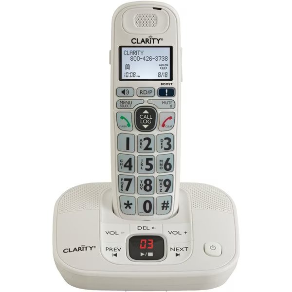DECT 6.0 Amplified Cordless Phone with Digital Answering System, Clarity, Mfr#: 53714
